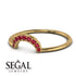 Half Round Stacking Ruby Ring - Alana No. 10