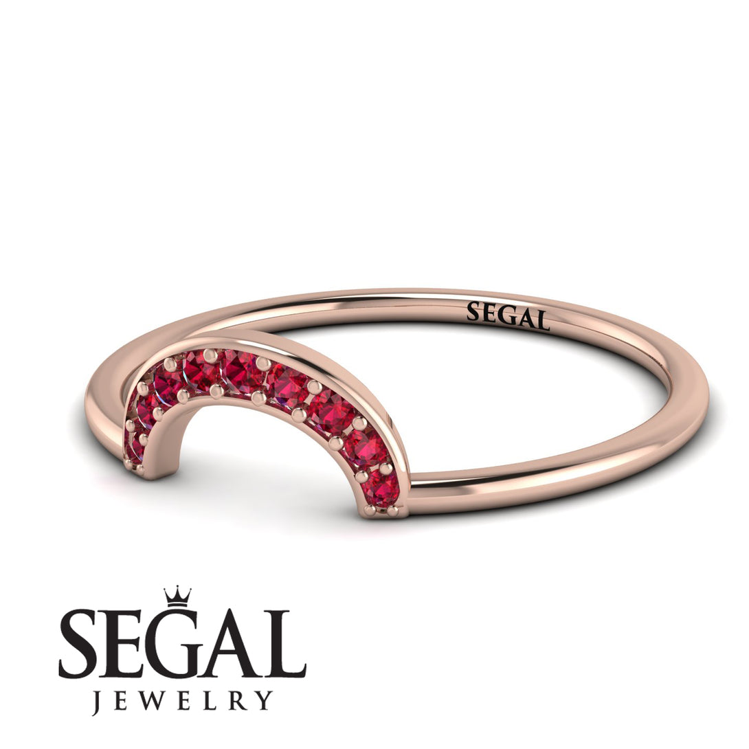 Half Round Stacking Ruby Ring - Alana No. 11