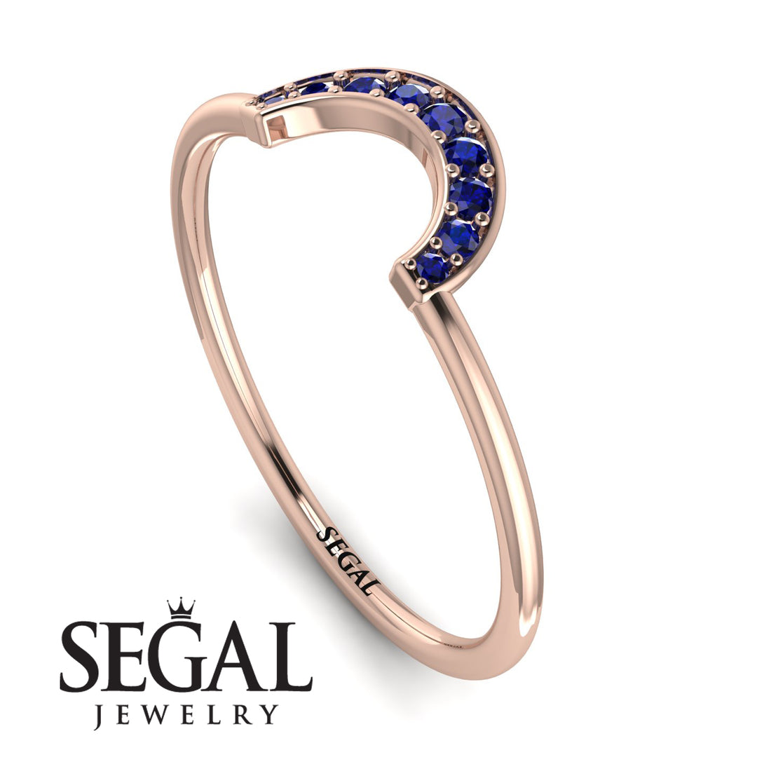 Half Round Stacking Sapphire Ring - Alana No. 14
