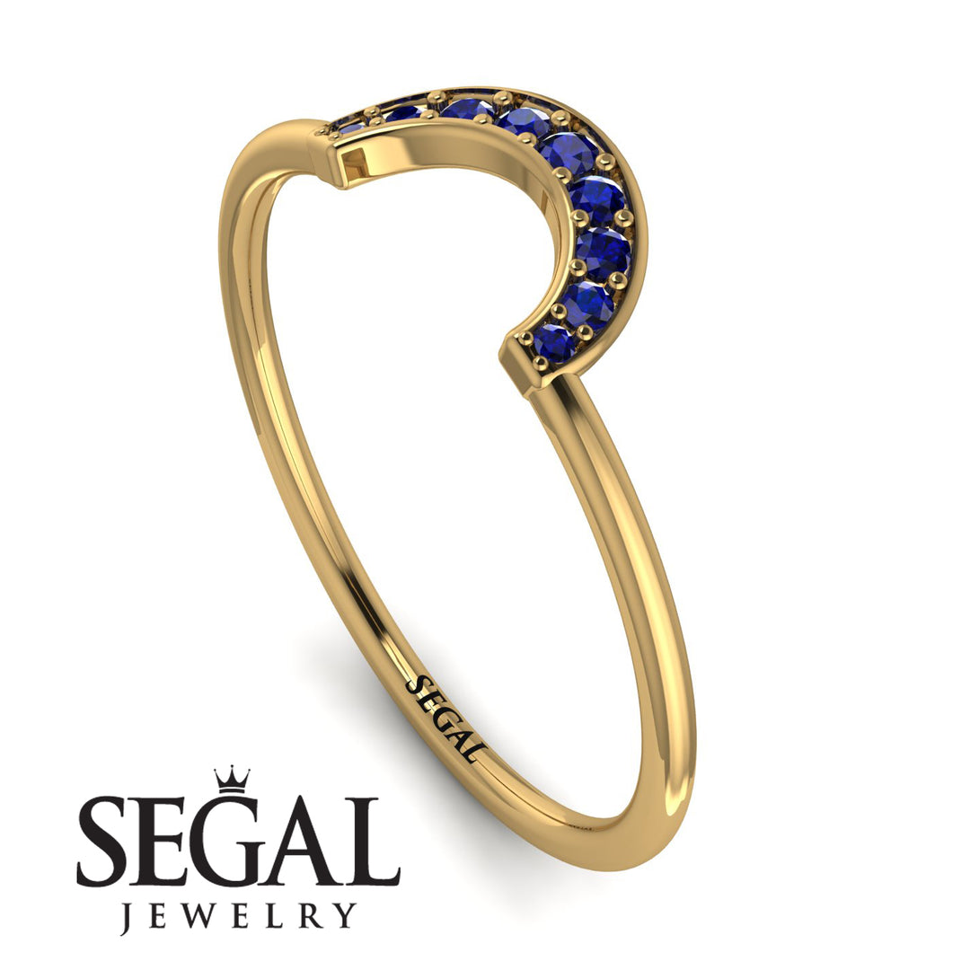 Half Round Stacking Sapphire Ring - Alana No. 13