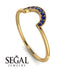 Half Round Stacking Sapphire Ring - Alana No. 13