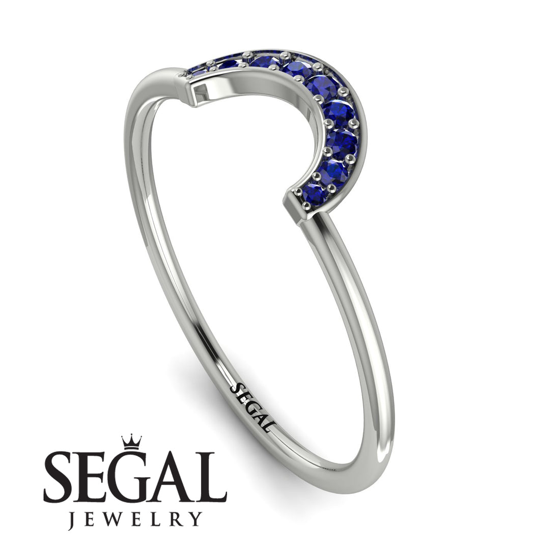 Half Round Stacking Sapphire Ring - Alana No. 15