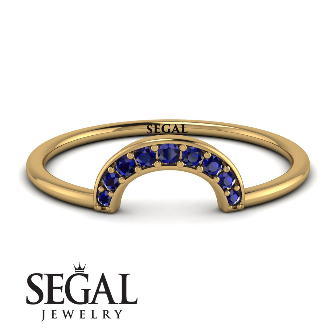Half Round Stacking Sapphire Ring - Alana No. 13
