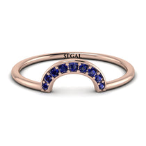 Half Round Stacking Sapphire Ring - Alana No. 14 image 1