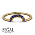 Half Round Stacking Sapphire Ring - Alana No. 13