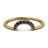 Half Round Stacking Sapphire Ring - Alana No. 13