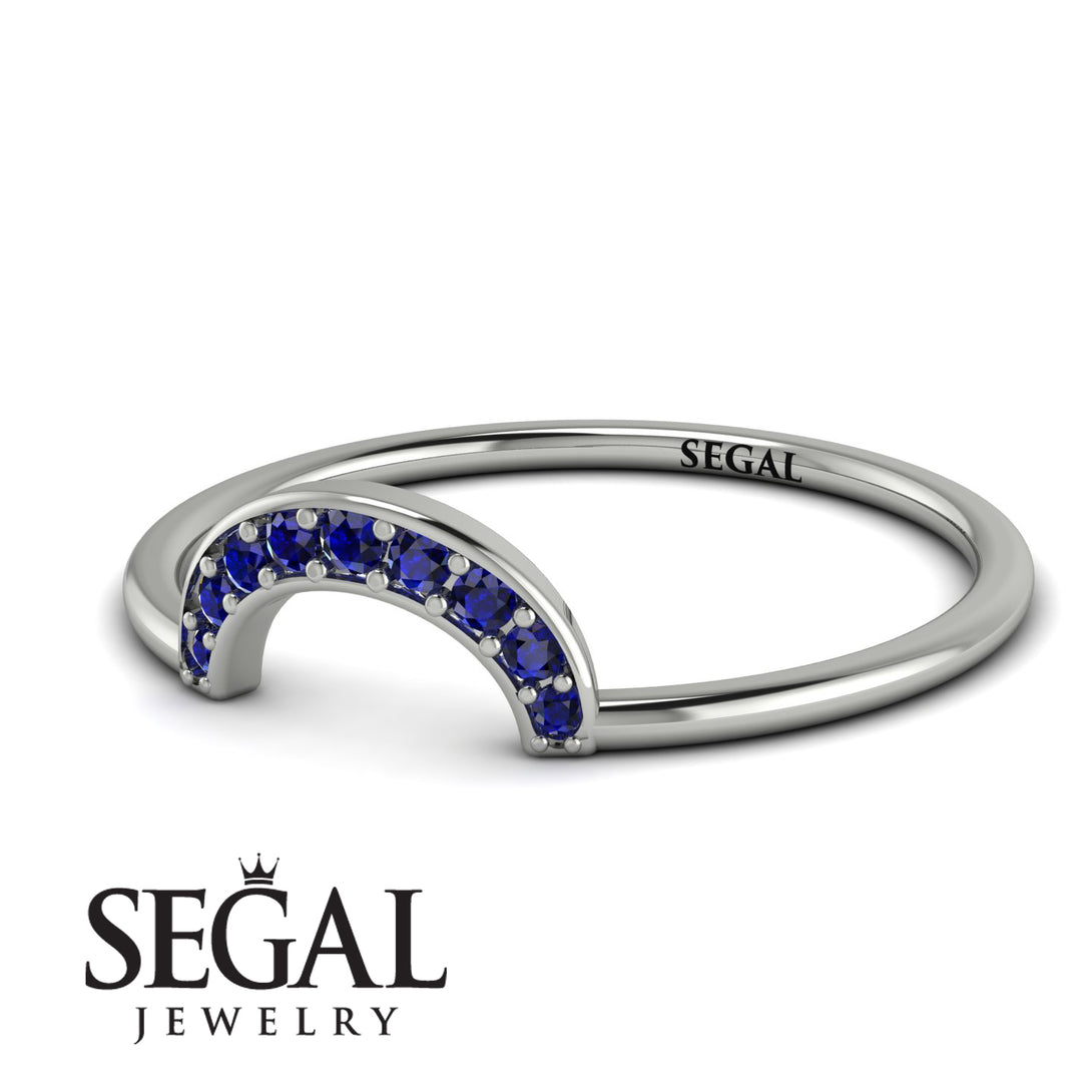 Half Round Stacking Sapphire Ring - Alana No. 15