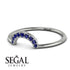 Half Round Stacking Sapphire Ring - Alana No. 15