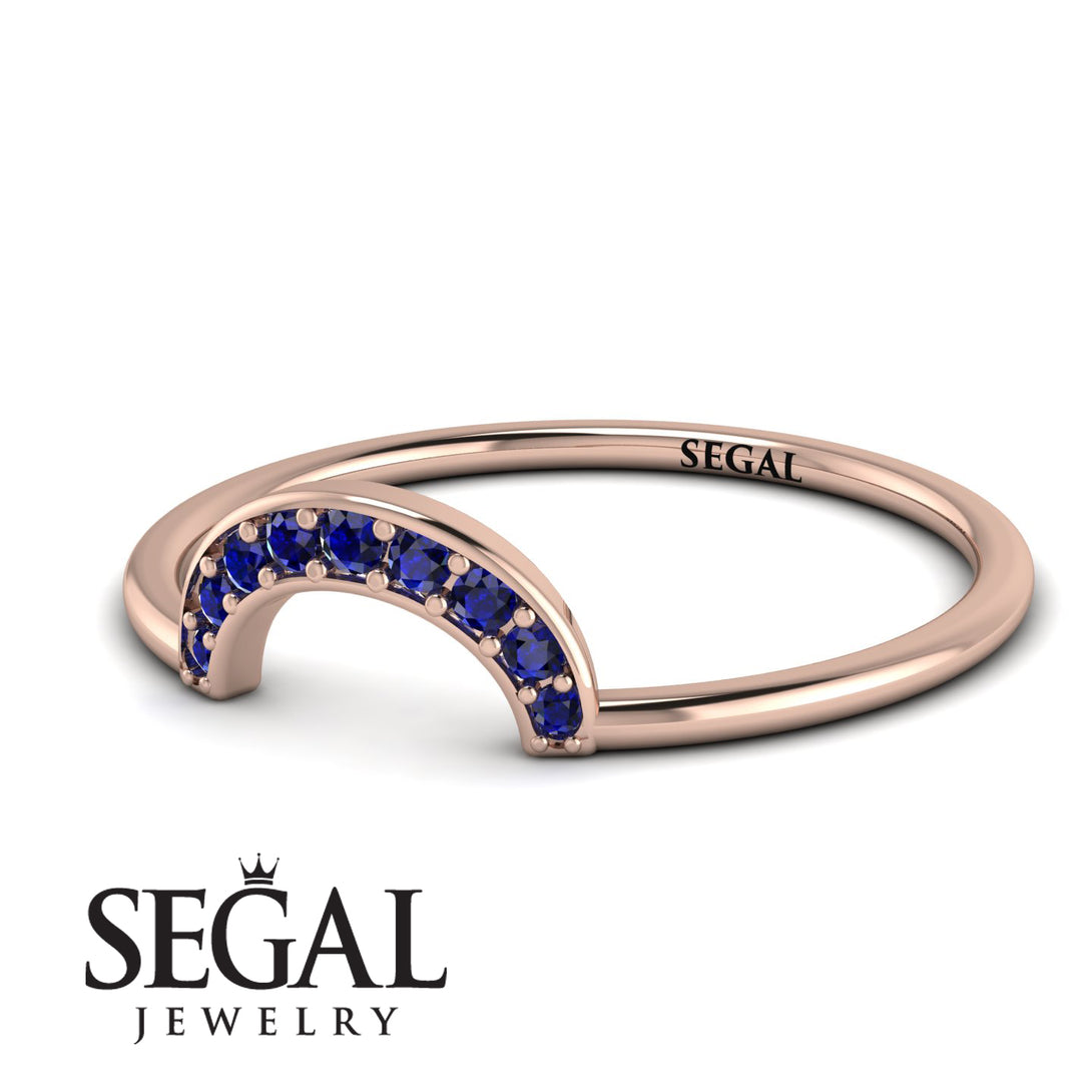 Half Round Stacking Sapphire Ring - Alana No. 14