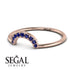 Half Round Stacking Sapphire Ring - Alana No. 14 image 3