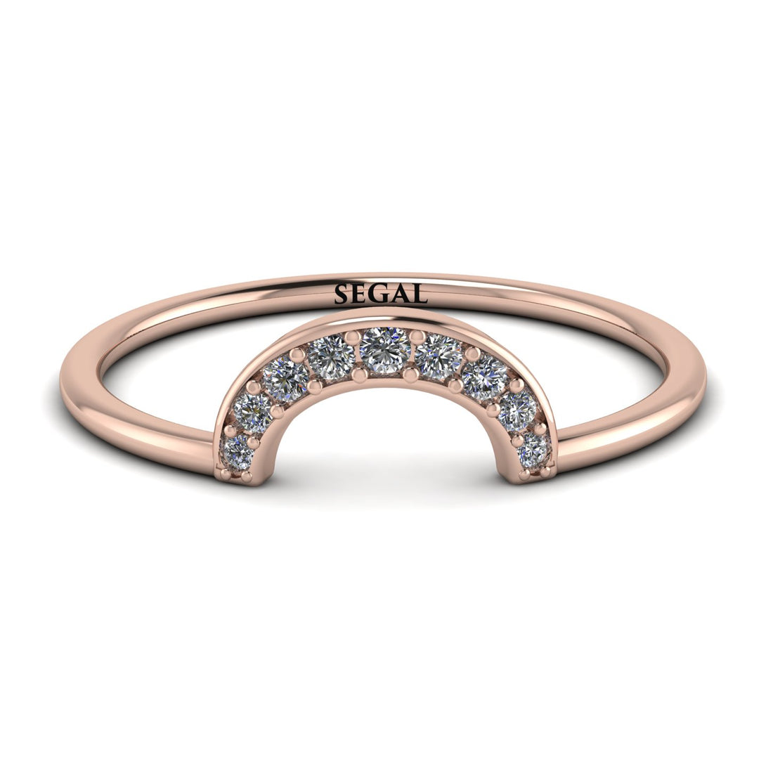 Half Round Stacking Diamond Ring - Alana No. 2