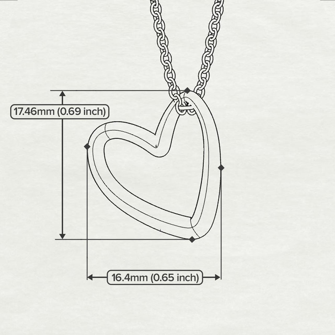 Gold Heart Necklace - Hallie No. 3