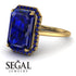 Ann's Custom Emerald Cut Halo Sapphire Engagement Ring - Izabella No. 730