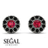 Halo Ruby Earrings - Heaven No. 42 image 9
