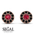 Halo Ruby Earrings - Heaven No. 41 image 9