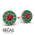 Halo Ruby Earrings - Heaven No. 26 image 2
