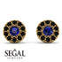 Halo Sapphire Earrings - Heaven No. 43 image 9