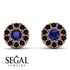 Halo Sapphire Earrings - Heaven No. 44 image 9