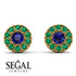 Halo Sapphire Earrings - Heaven No. 28 image 9