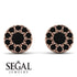 Halo Black Diamond Earrings - Heaven No. 38 image 9