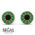 Halo Black Diamond Earrings - Heaven No. 22 image 9