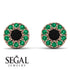 Halo Black Diamond Earrings - Heaven No. 23 image 9