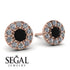 Halo Black Diamond Earrings - Heaven No. 8 image 2
