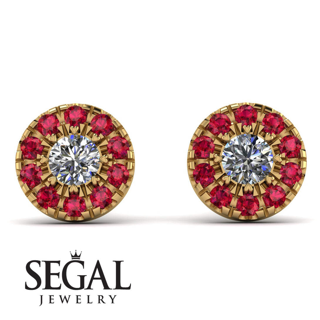 Halo Diamond Earrings - Heaven No. 46