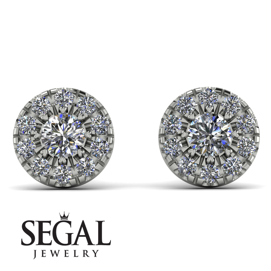 Halo Diamond Earrings - Heaven No. 3