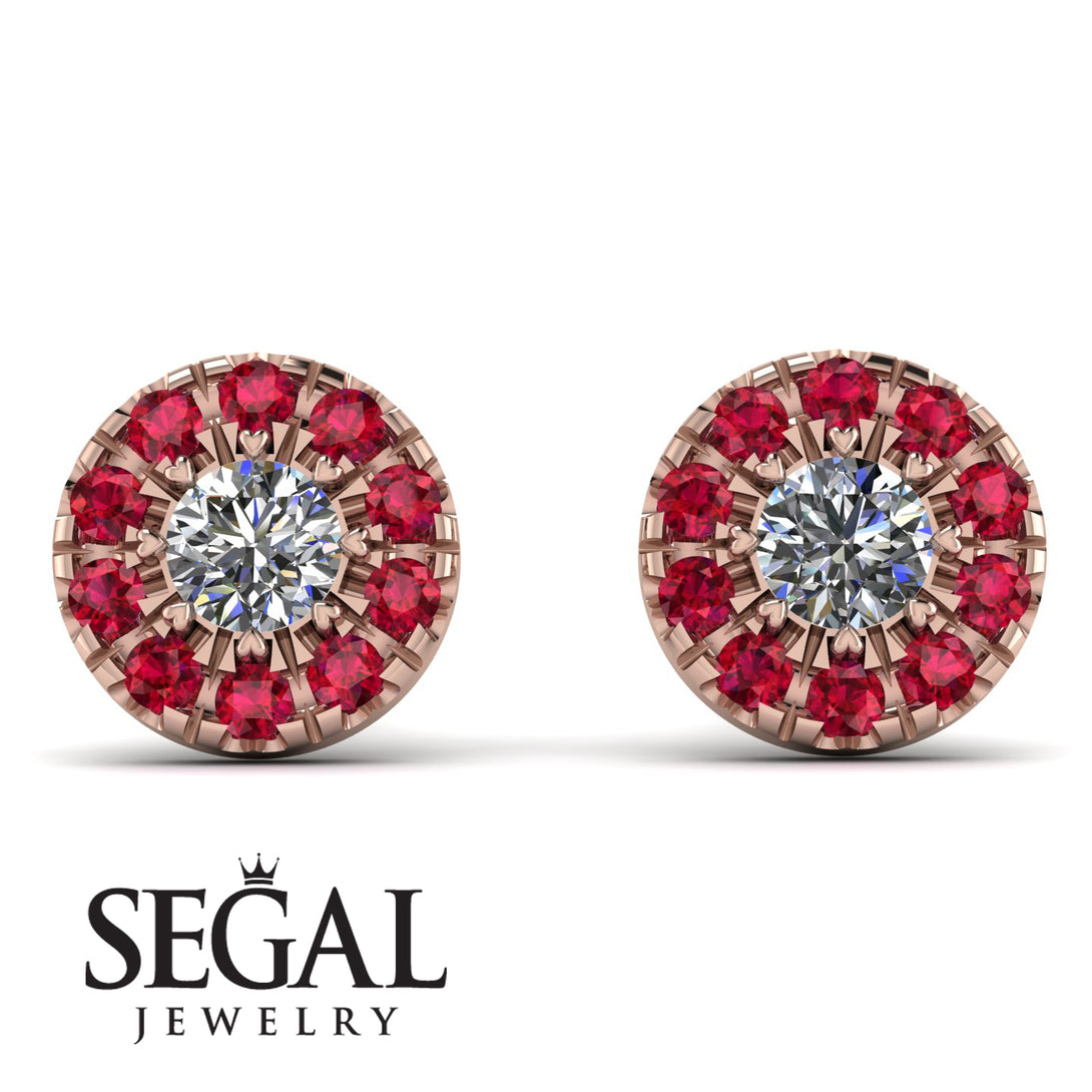 Halo Diamond Earrings - Heaven No. 47