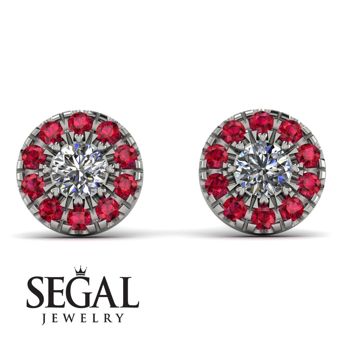 Halo Diamond Earrings - Heaven No. 48