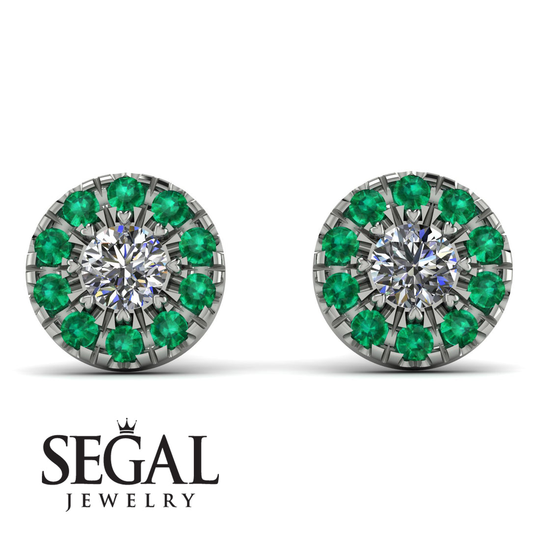 Halo Diamond Earrings - Heaven No. 18