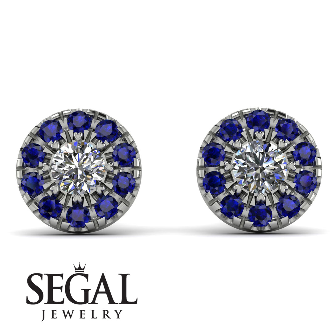 Halo Diamond Earrings - Heaven No. 63