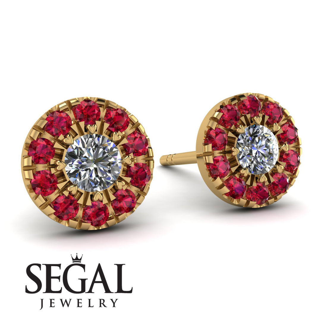 Halo Diamond Earrings - Heaven No. 46