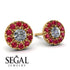 Halo Diamond Earrings - Heaven No. 46 image 2