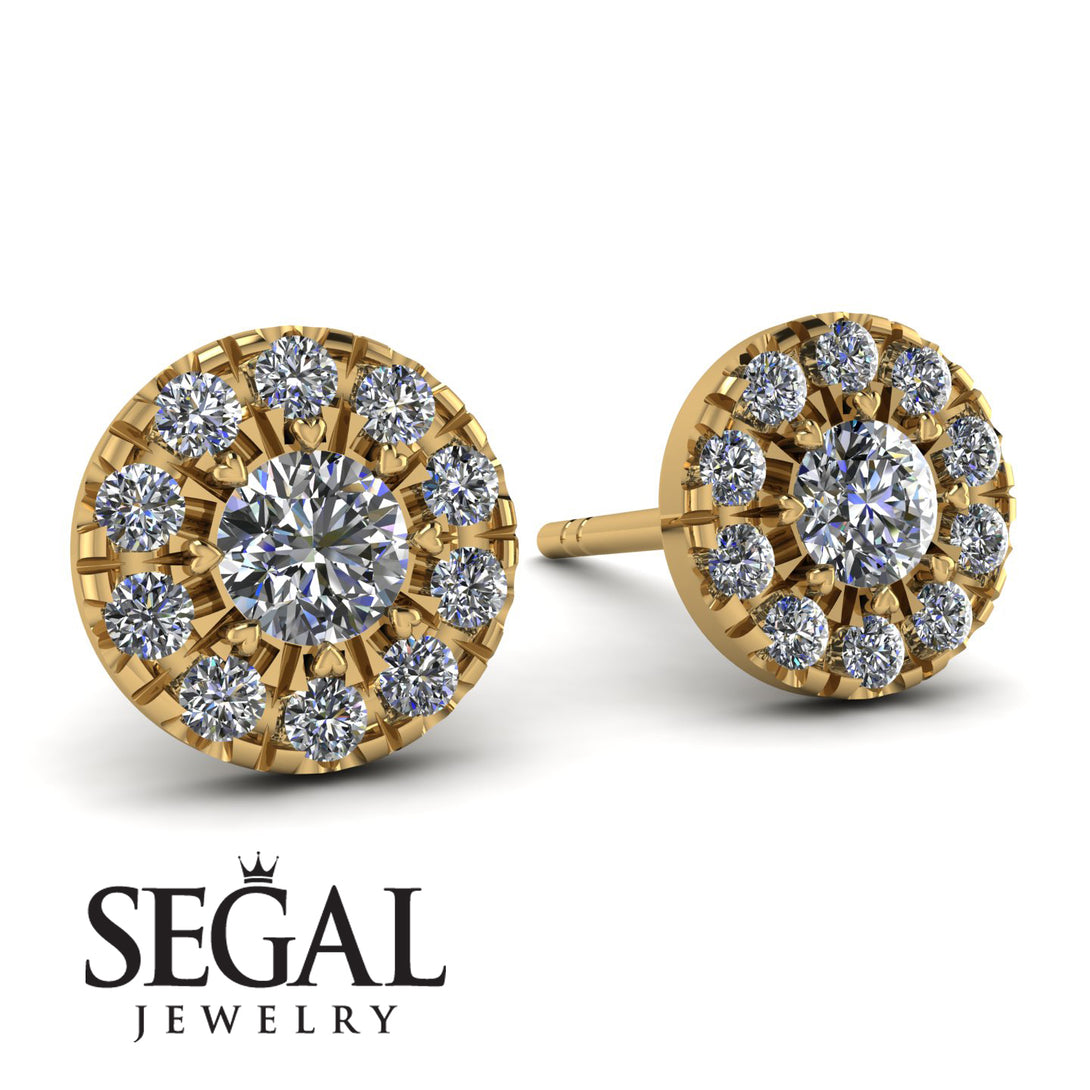 Halo Diamond Earrings - Heaven No. 1