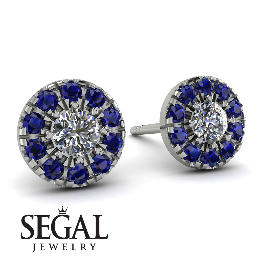 Halo Diamond Earrings - Heaven No. 63
