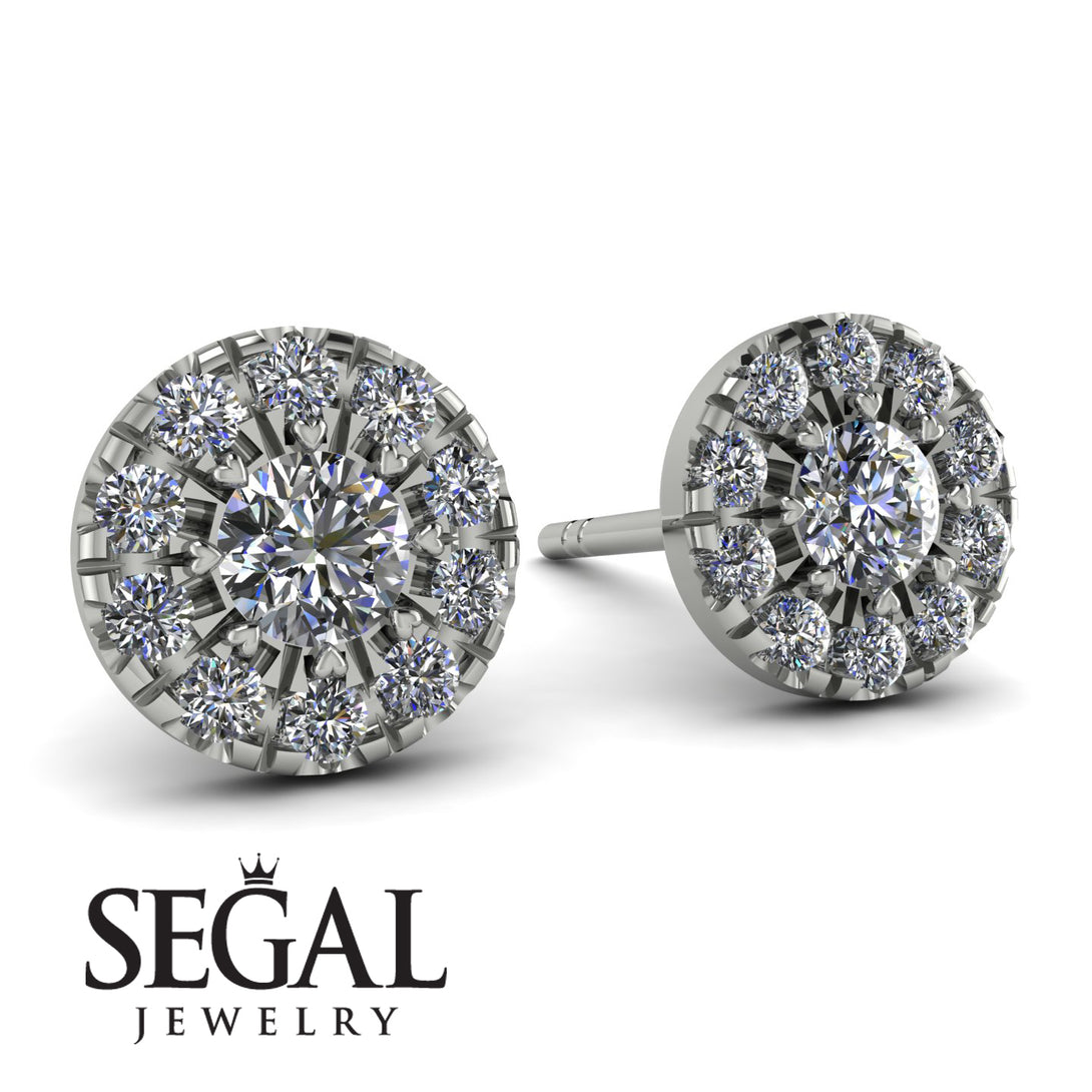 Halo Diamond Earrings - Heaven No. 3