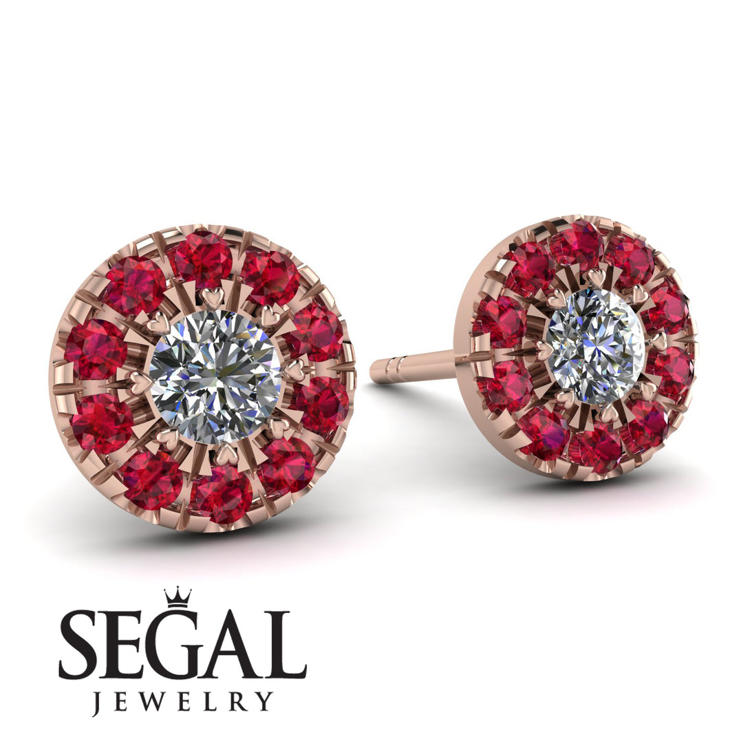 Halo Diamond Earrings - Heaven No. 47
