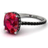 Hidden Halo Cushion Ruby Ring - Alayna No. 42 image 1