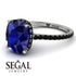 Hidden Halo Cushion Sapphire Ring - Alayna No. 45 image 10