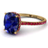 Hidden Halo Cushion Sapphire Ring - Alayna No. 58 image 1