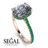 Hidden Halo Cushion Diamond Ring - Alayna No. 17 image 2