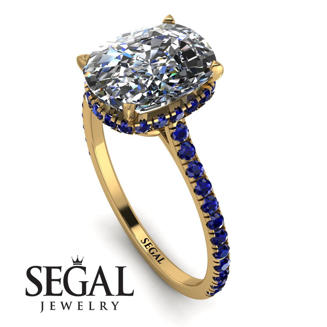 Hidden Halo Cushion Diamond Ring - Alayna No. 61