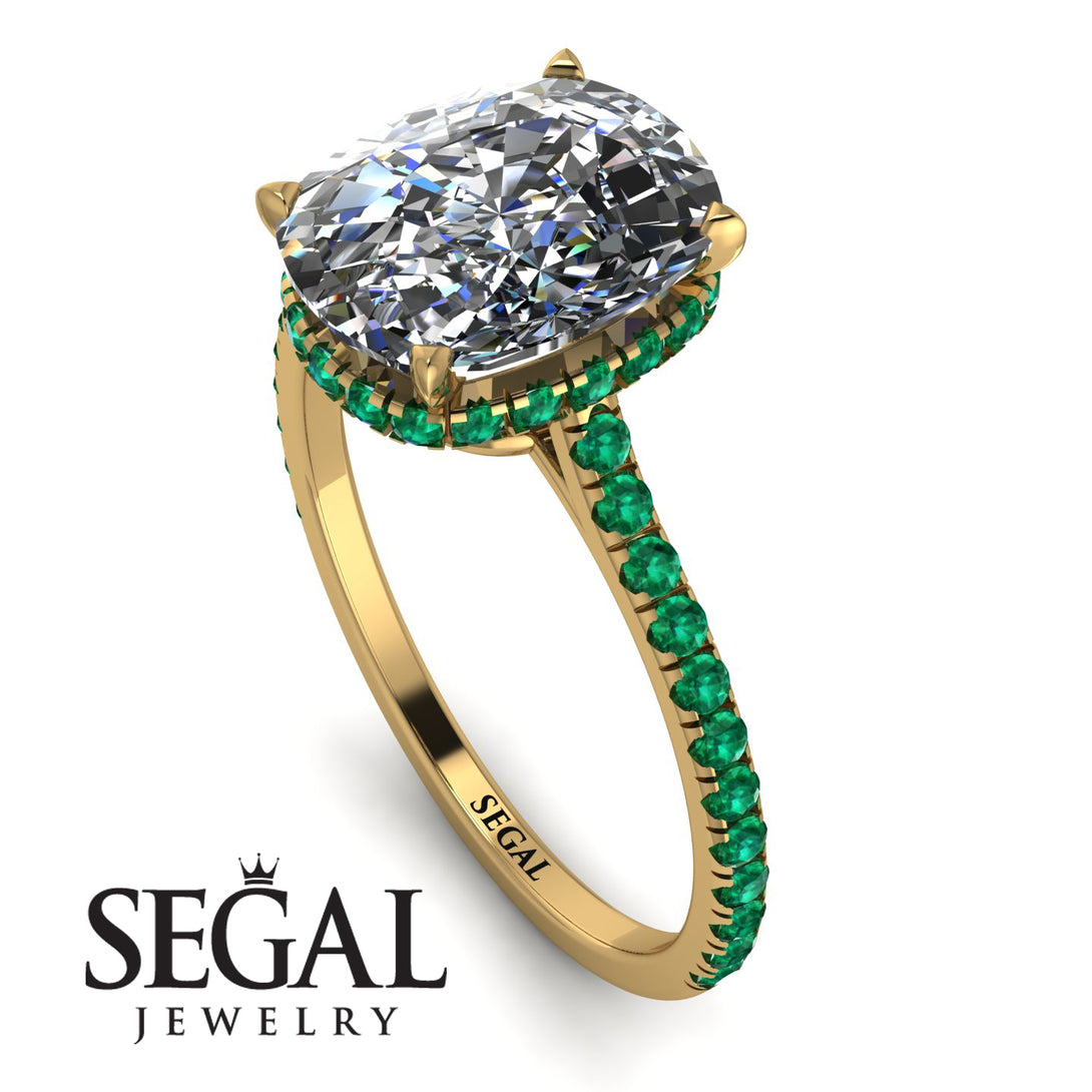 Hidden Halo Cushion Diamond Ring - Alayna No. 16