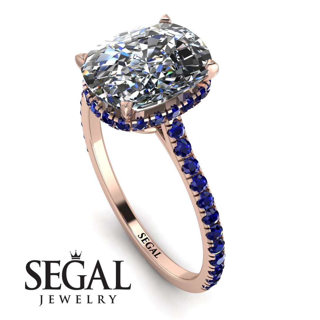 Hidden Halo Cushion Diamond Ring - Alayna No. 62
