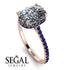 Hidden Halo Cushion Diamond Ring - Alayna No. 62