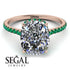 Hidden Halo Cushion Diamond Ring - Alayna No. 17 image 3
