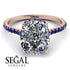 Hidden Halo Cushion Diamond Ring - Alayna No. 62 image 3