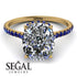 Hidden Halo Cushion Diamond Ring - Alayna No. 61